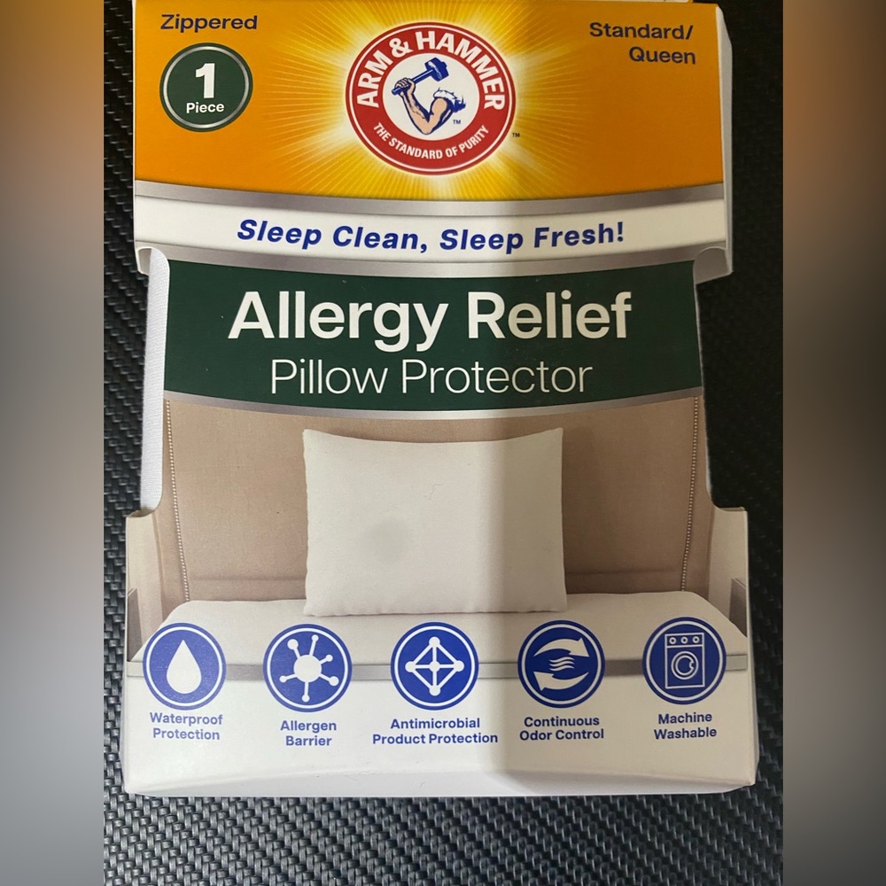 Arm & Hammer White Allergy Relief Pillow Protector